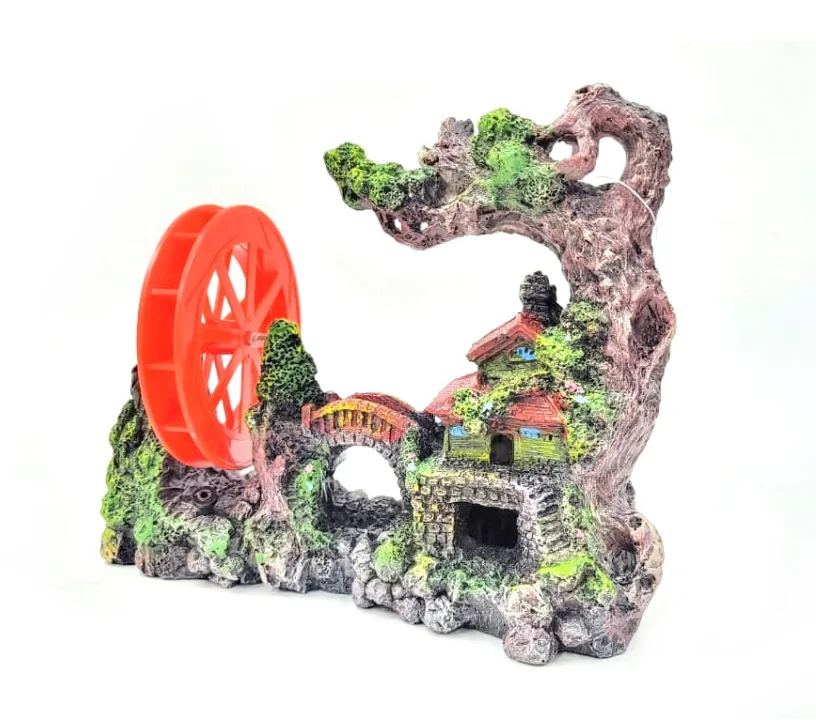 Casa Arbol C/puente Y Rueda