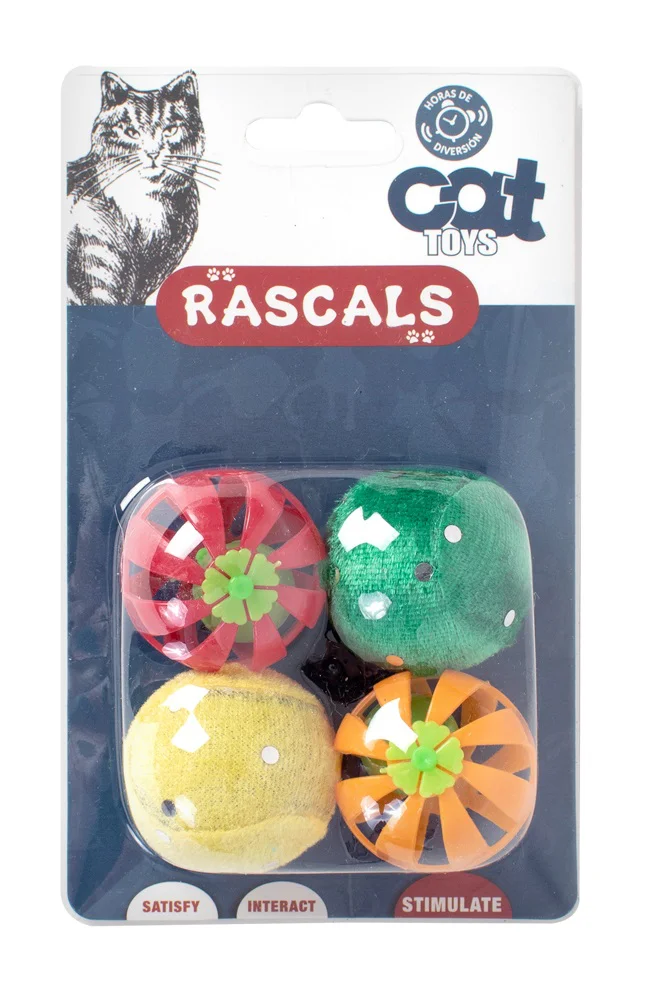 Pack 4 Pelotitas Gato