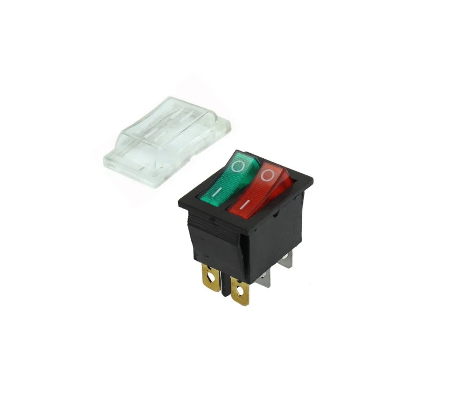 Interruptor 2 Tec Verde/ambar