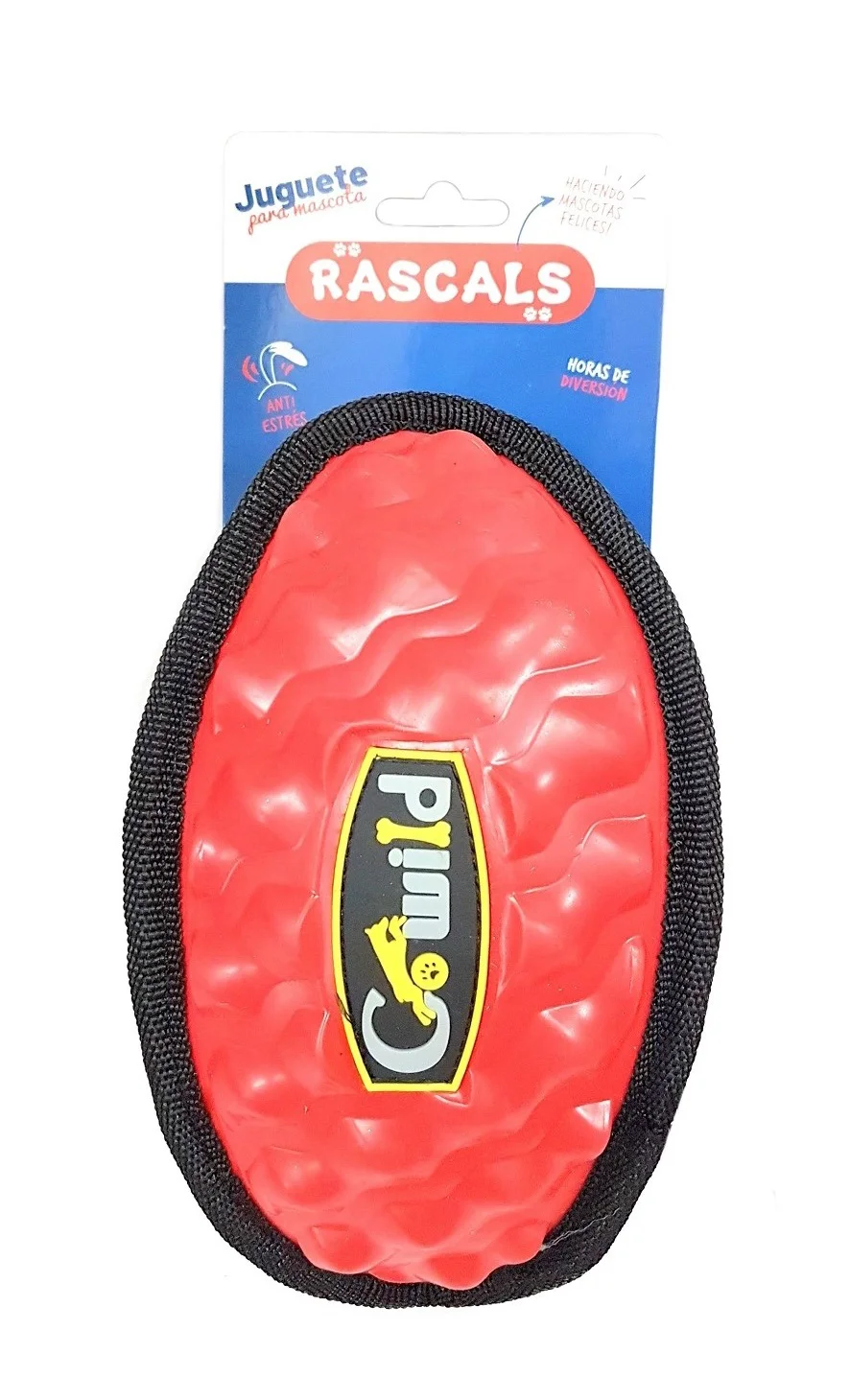Pelota Rugby Mordedor  Rojo/azul