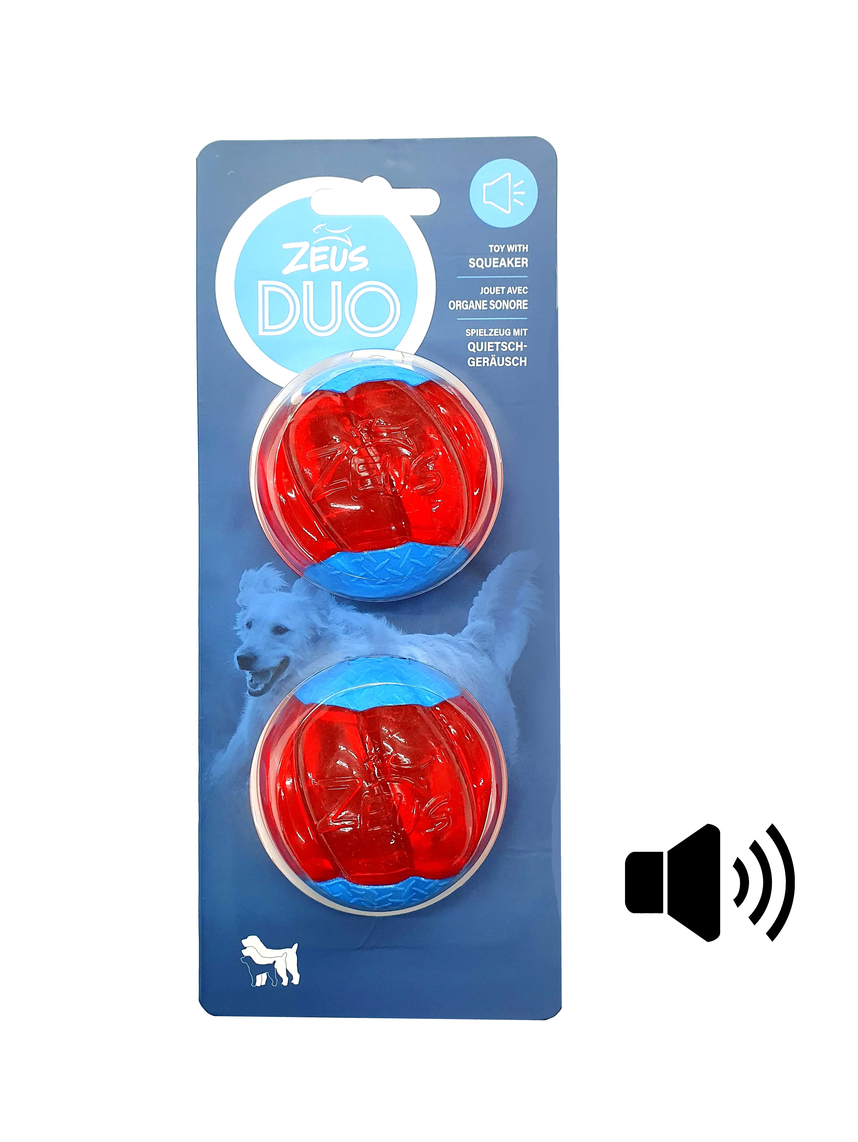 Zeus Duo Ball 6,3 Cm Con Sonido