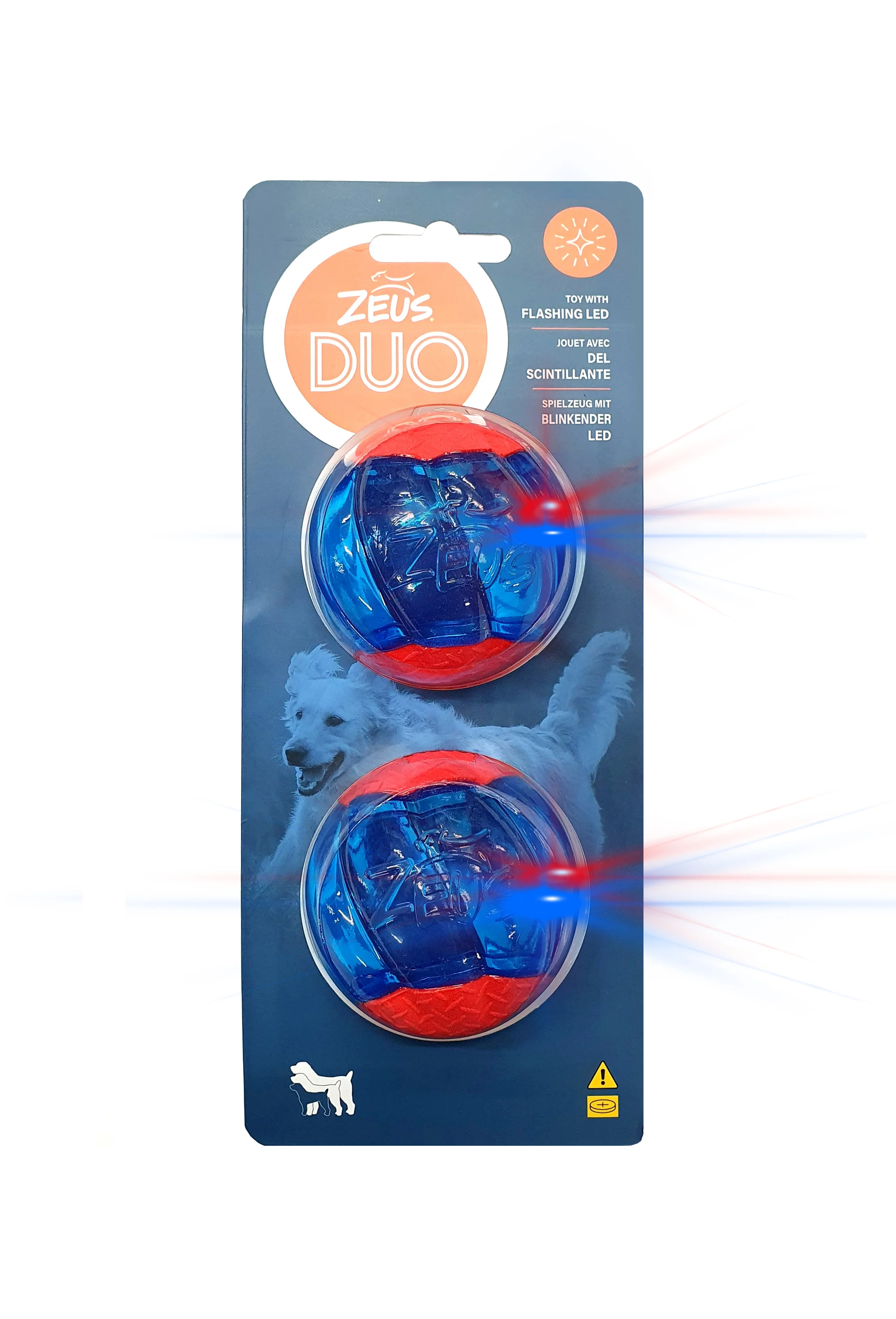 Zeus Duo Ball 6,3 Cm C/luz