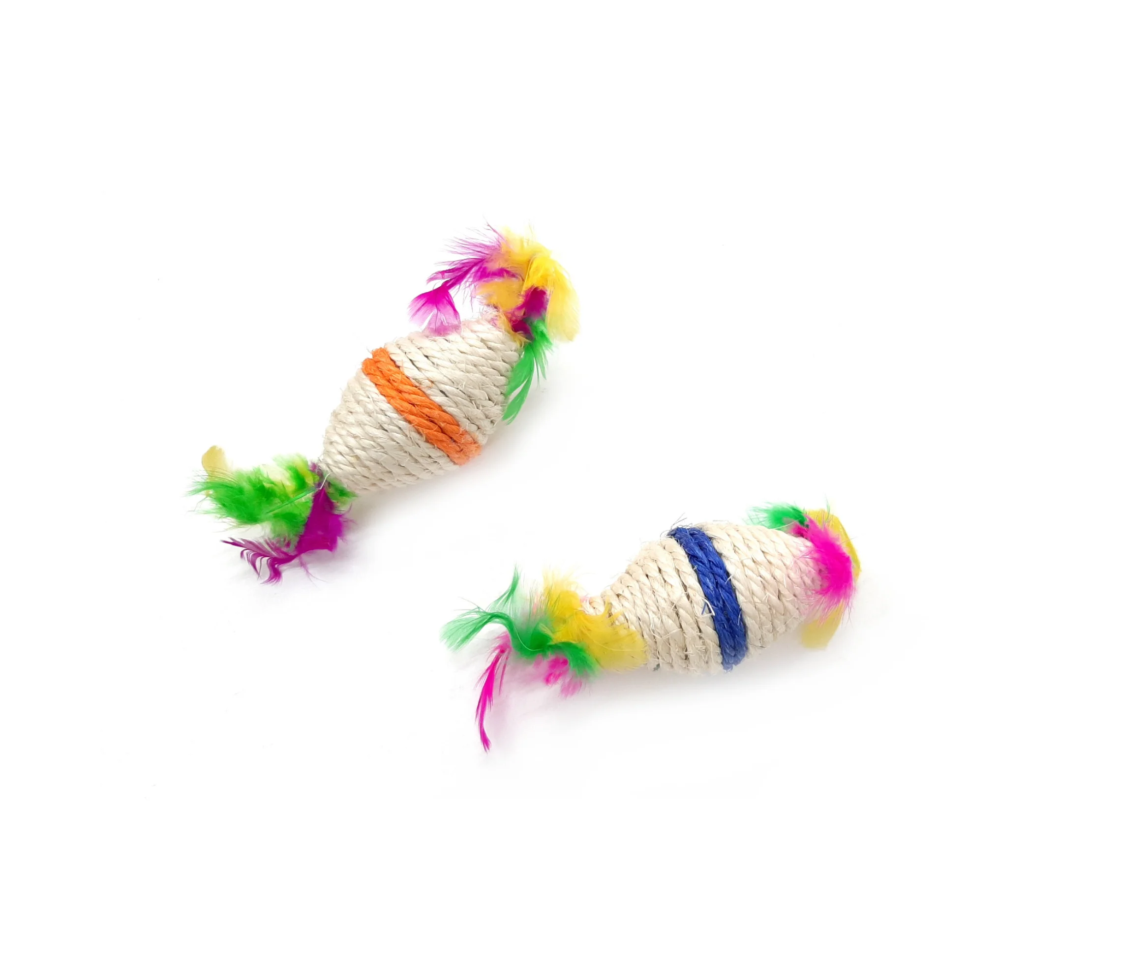 Rombo Sisal Con Plumas 15cm Bolsa