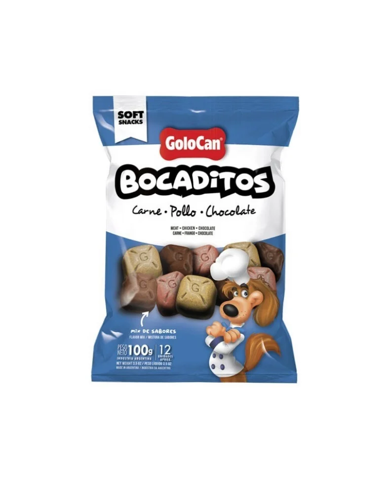 Bocaditos Carne/pollo/choc 100 Gr