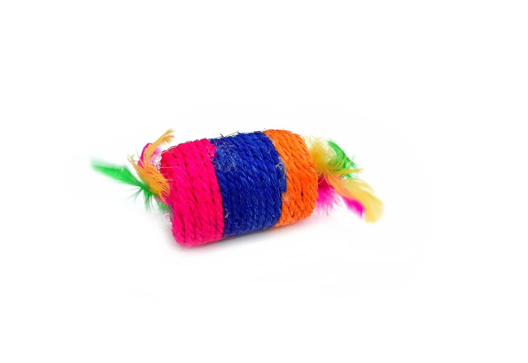 Juguete Cilindro Sisal Con Sonido