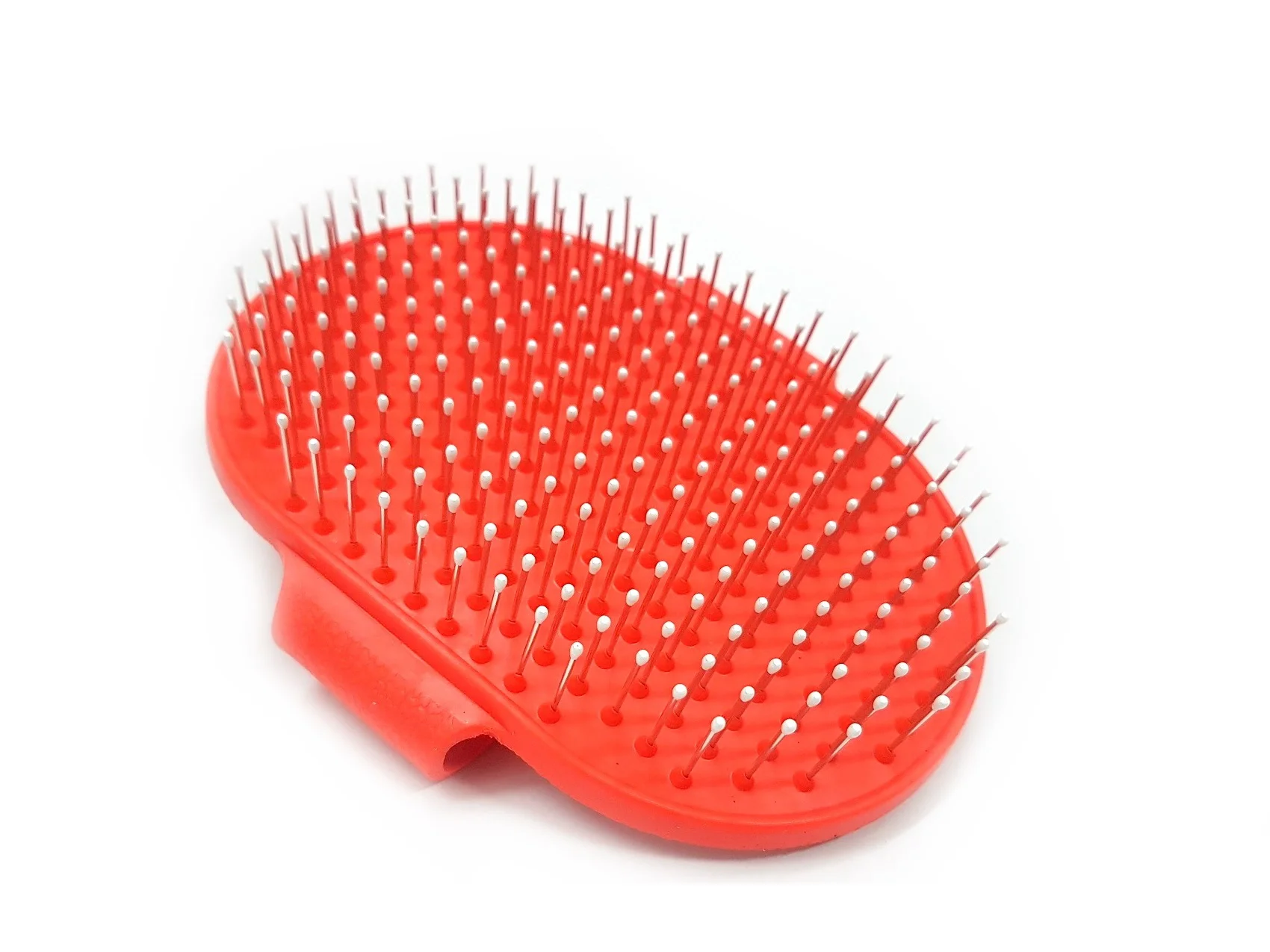 Manopla Oval Goma Diente Metalico Y Punta Protectora