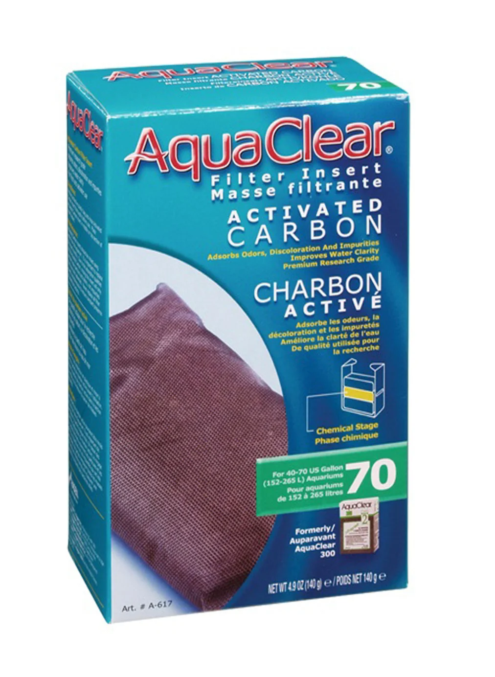 Repuesto Aqua Clear Carb. Activado 20