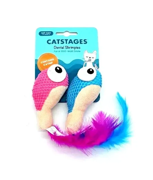 Camarones Dental 15 Cm X 2 Unid Catnip Masticable