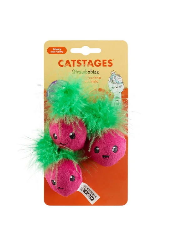 Frutillas Bebe X 3 Unid Catnip