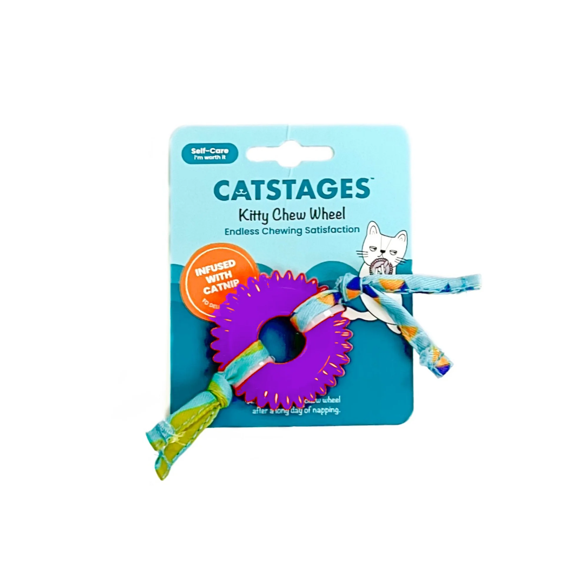 Rueda 12cm Violeta Catnip Masticable