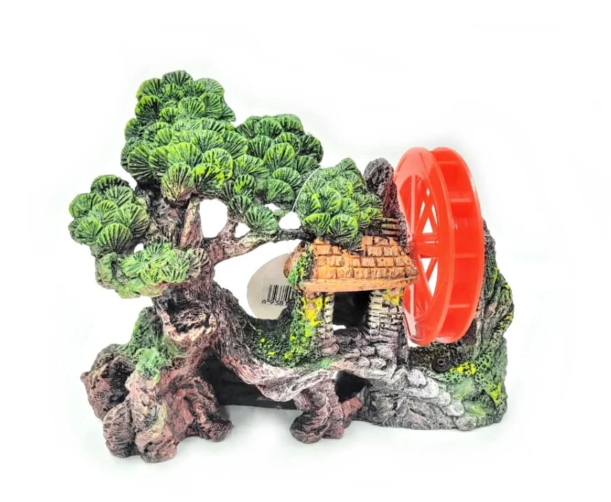 Casa Y Arbol Con Rueda