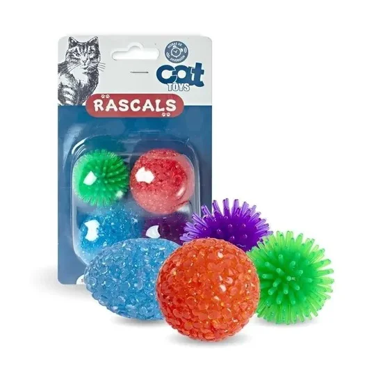 Pack 4 Pelotas Goma Gato