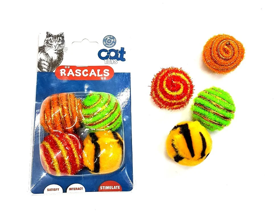 Pack 4 Pelotas P/gato