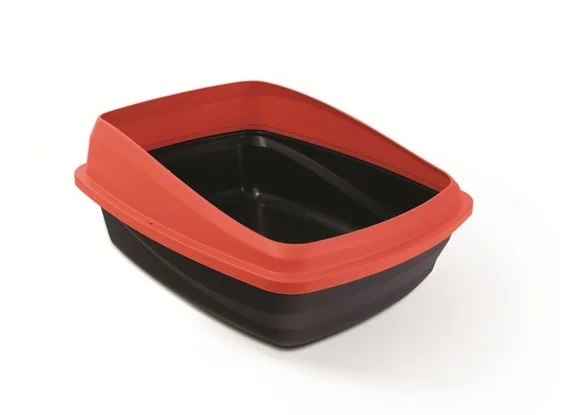 Litera Cat Love Med 48x38cm Rojo Y Negro