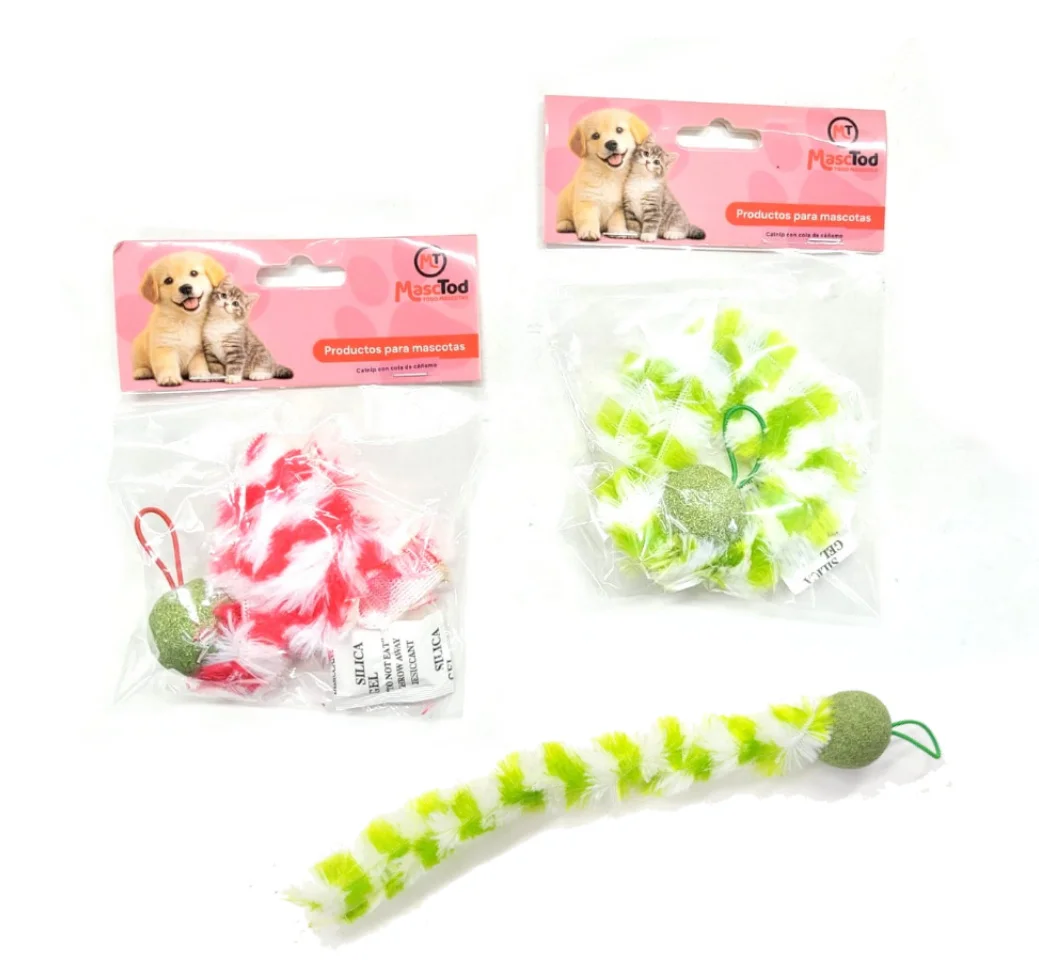 Juguete Catnip Pelota Con Cola Peluche