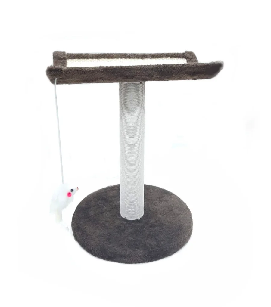 Mueble Rascador Cama Con Raton 25x25x32 Cm