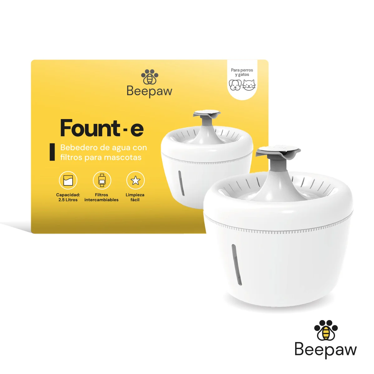 Bebedero Fuente Para Gato Fount-e 2.5 Litros