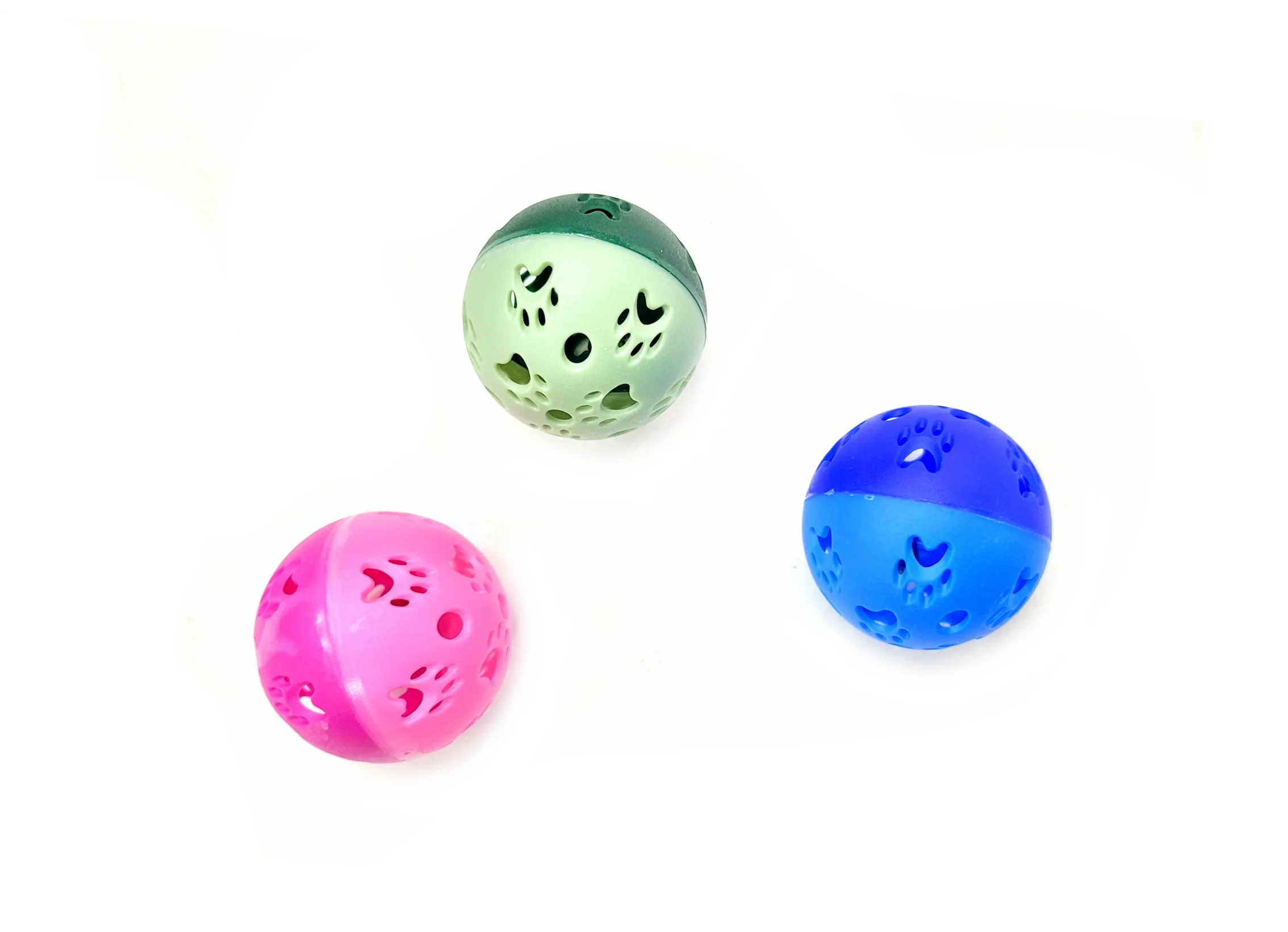 Pelota Plastica Gato Con Cascabel 5 Cm