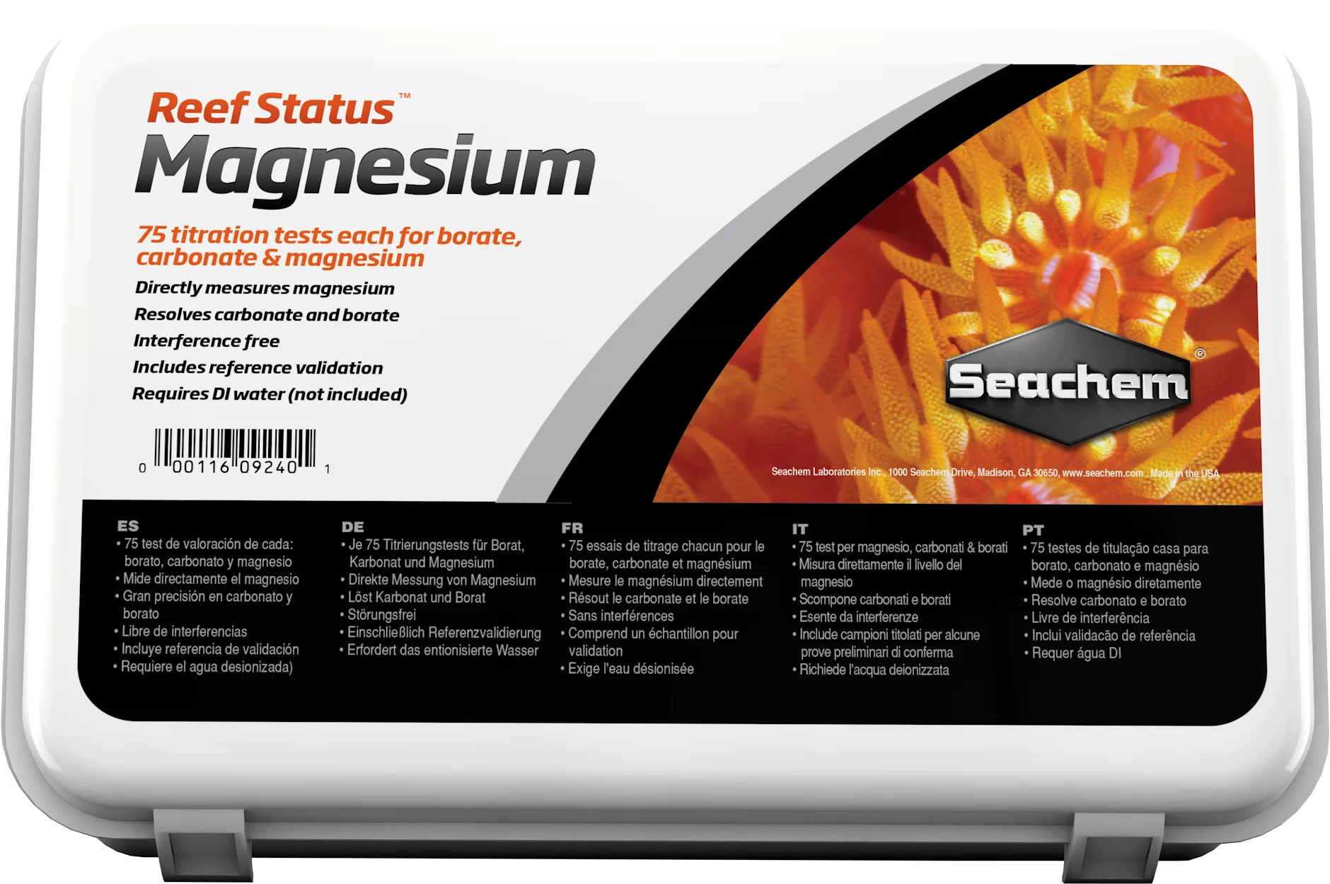 Reef Status Magnesium 75 Test