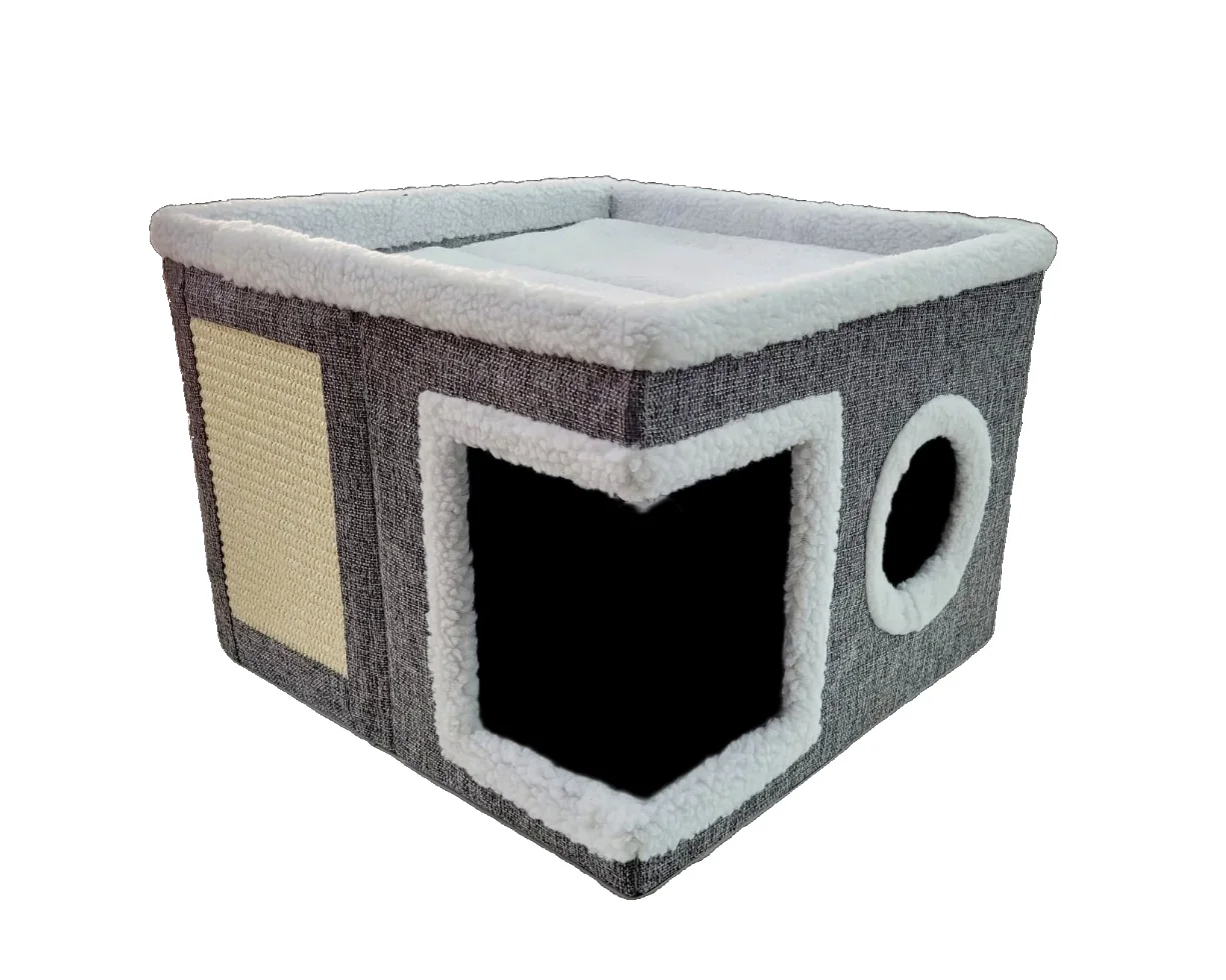 Cama Cucha Rascador Plegable 39x39x32 Mod 2