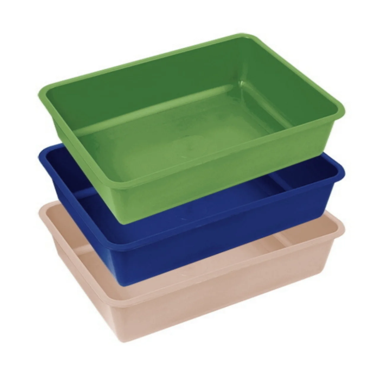 Bandeja Sanitaria Plastica Mediana 40x30x10 Cm Reciclada