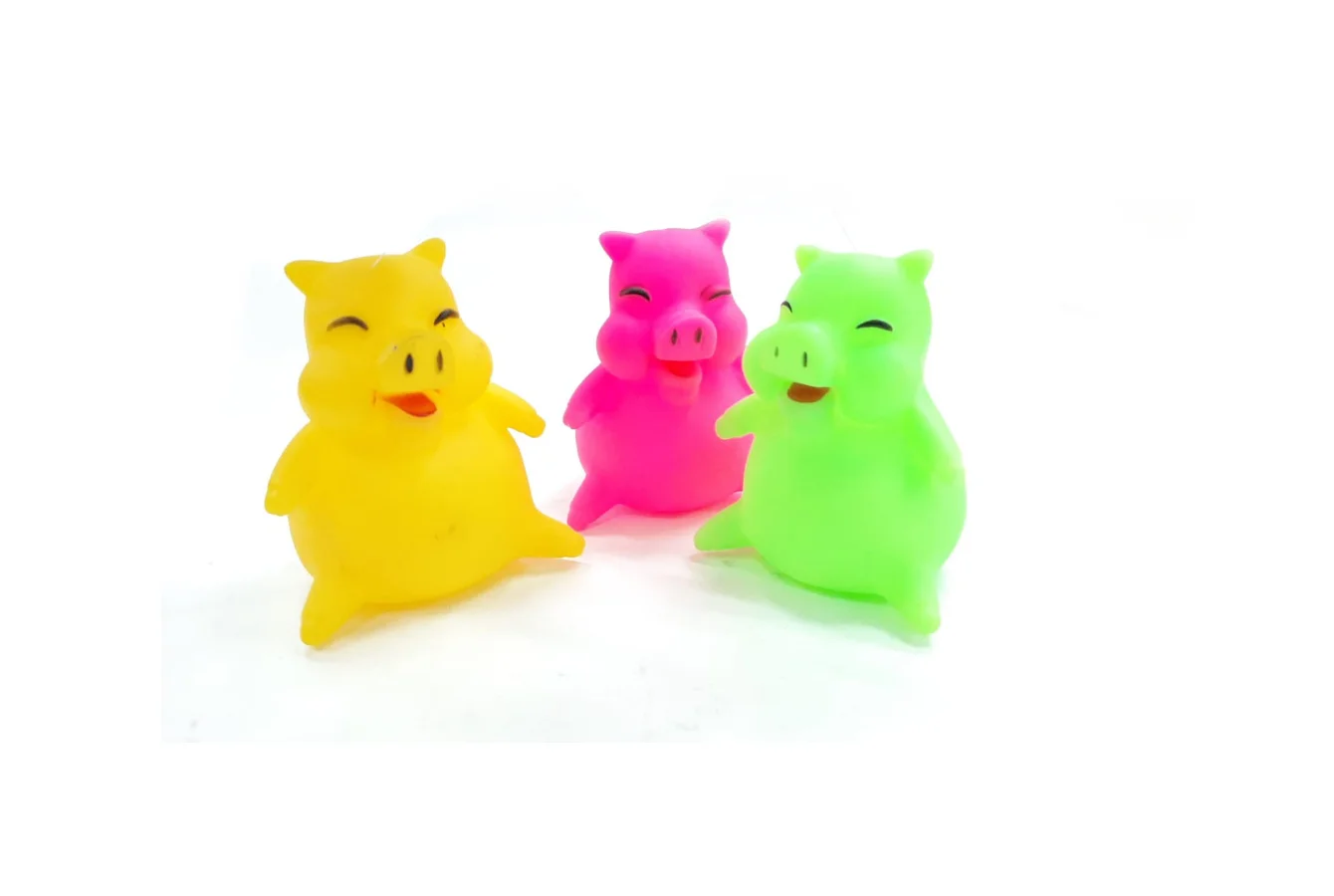 Chancho Sentado Con Chifle 9 Cm